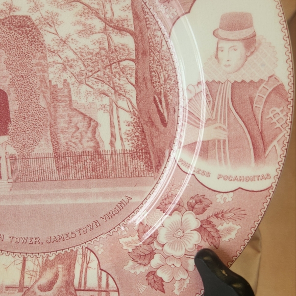 Vintage Jamestown Virginia 1950s Souvenir Plate - Picture 4 of 8